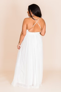 It All Begins With Love White Maxi Dress FINAL SALE | Pink Lily