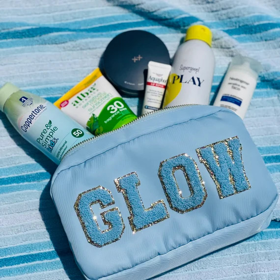 Nylon MEDIUM Cosmetic Bag Baby Shower Gift  Make up Bag - Etsy | Etsy (US)