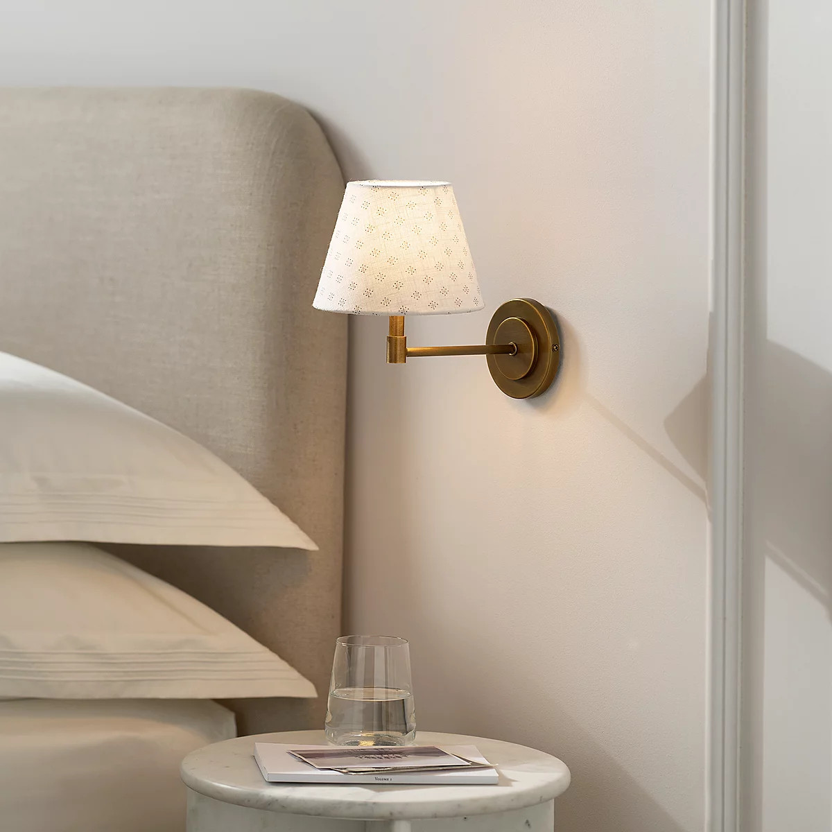 Brittany Rechargeable Wall Light | The White Company UK & ROW
