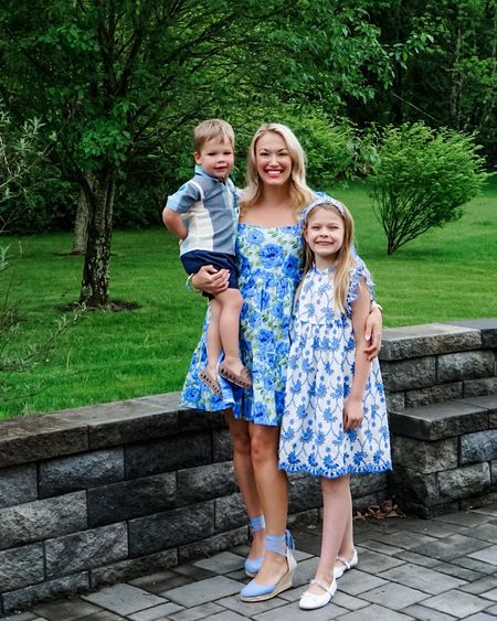 Family coordinating outfits from Pink Chicken I love the cute eyelet little girl dress and the print of my floral smocked dress 

#LTKKids #LTKFindsUnder100 #LTKFamily