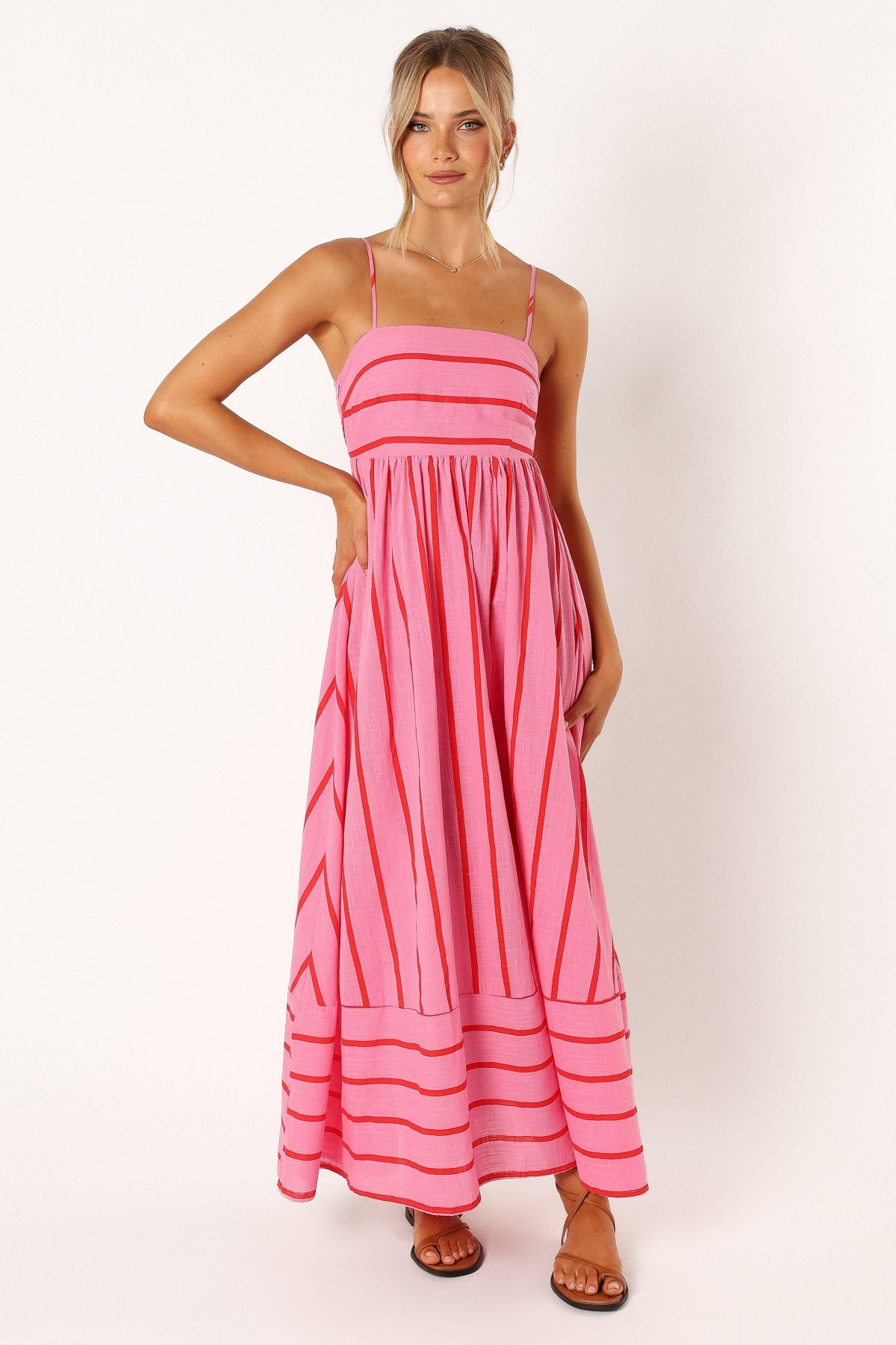 Women's Pixie Maxi Dress - Pink red | Macy's
