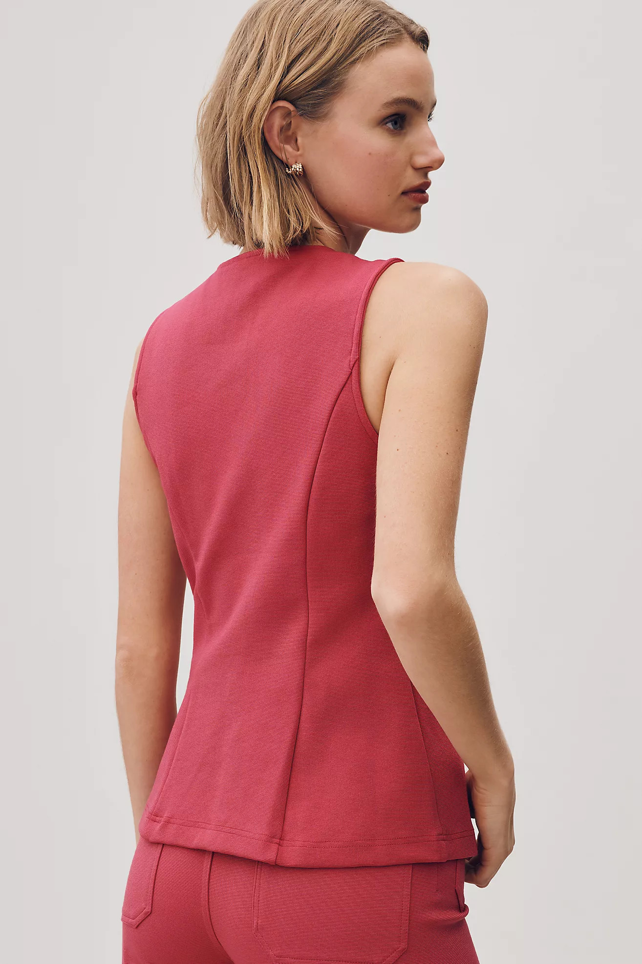 Maeve Button-Front Knit Vest | Anthropologie (US)