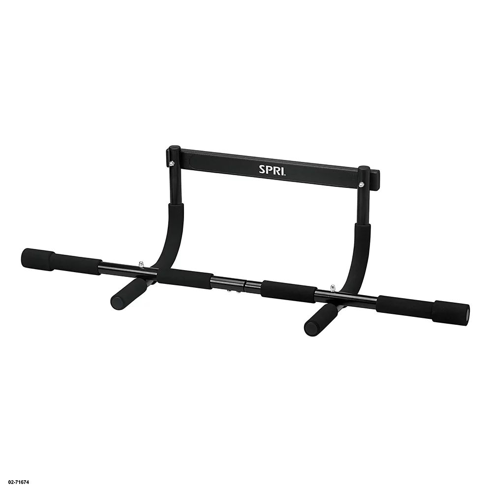 SPRI Steel Pull-up Bar, Adjustable for Doorways up to 32 inches, Black - Walmart.com | Walmart (US)