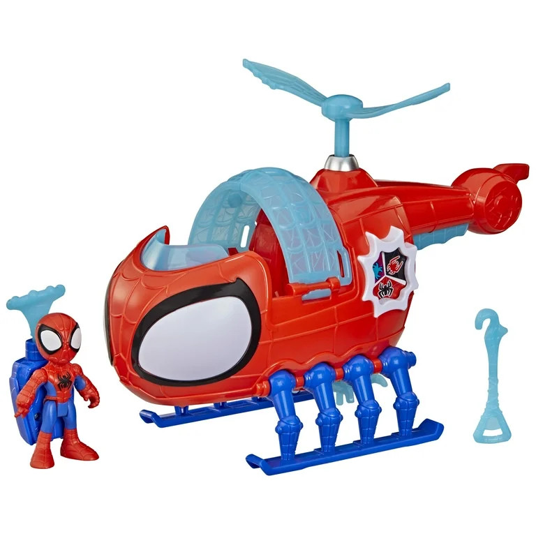 Marvel Spidey and His Amazing Friends Team Spidey Copter, 3\u201d Action Figure and Vehicle, 3+ | Walmart (US)