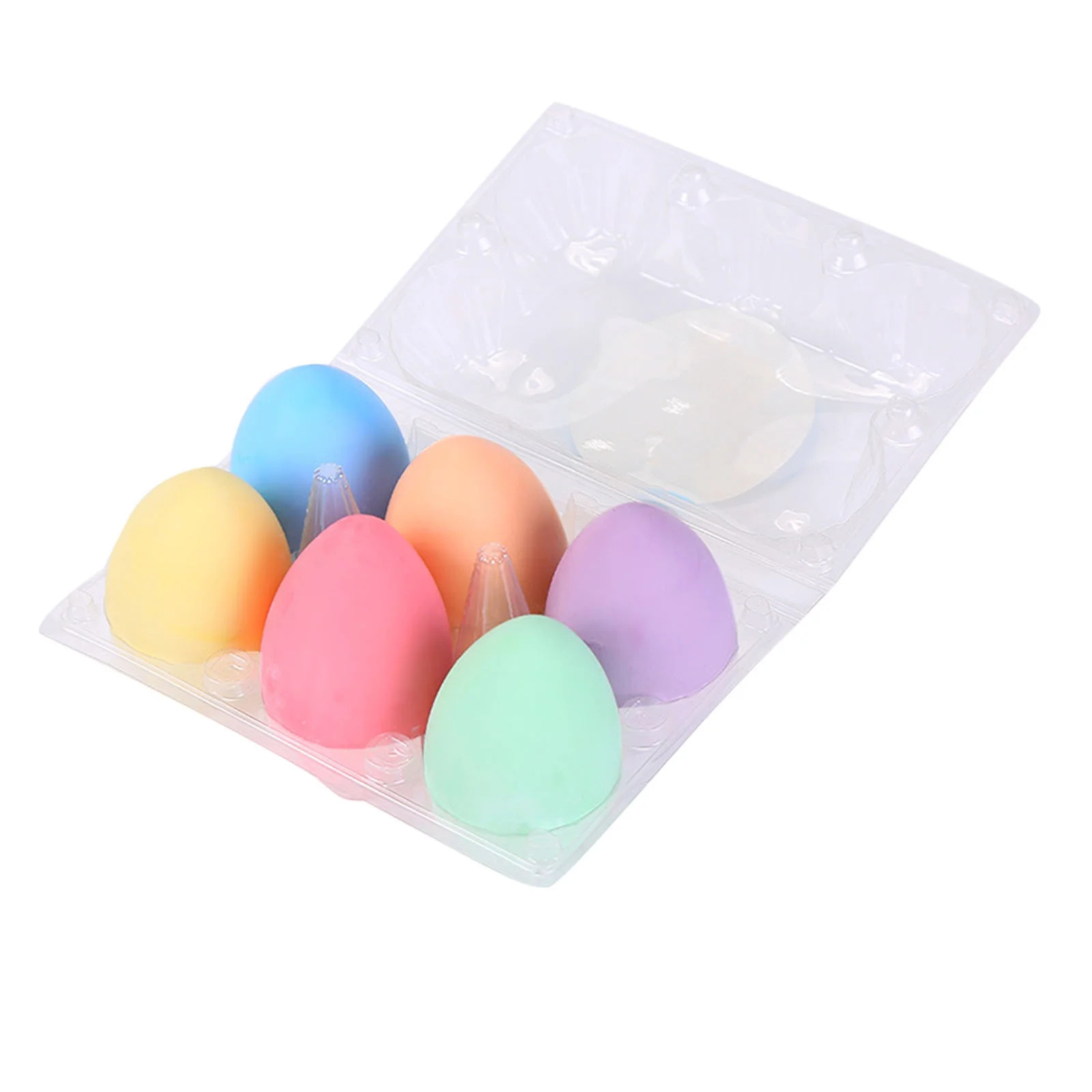 Wovilon Easter Eggs Sidewalk Chalk Pieces 6 Colors Eggs-Shaped Chalk City | Walmart (US)