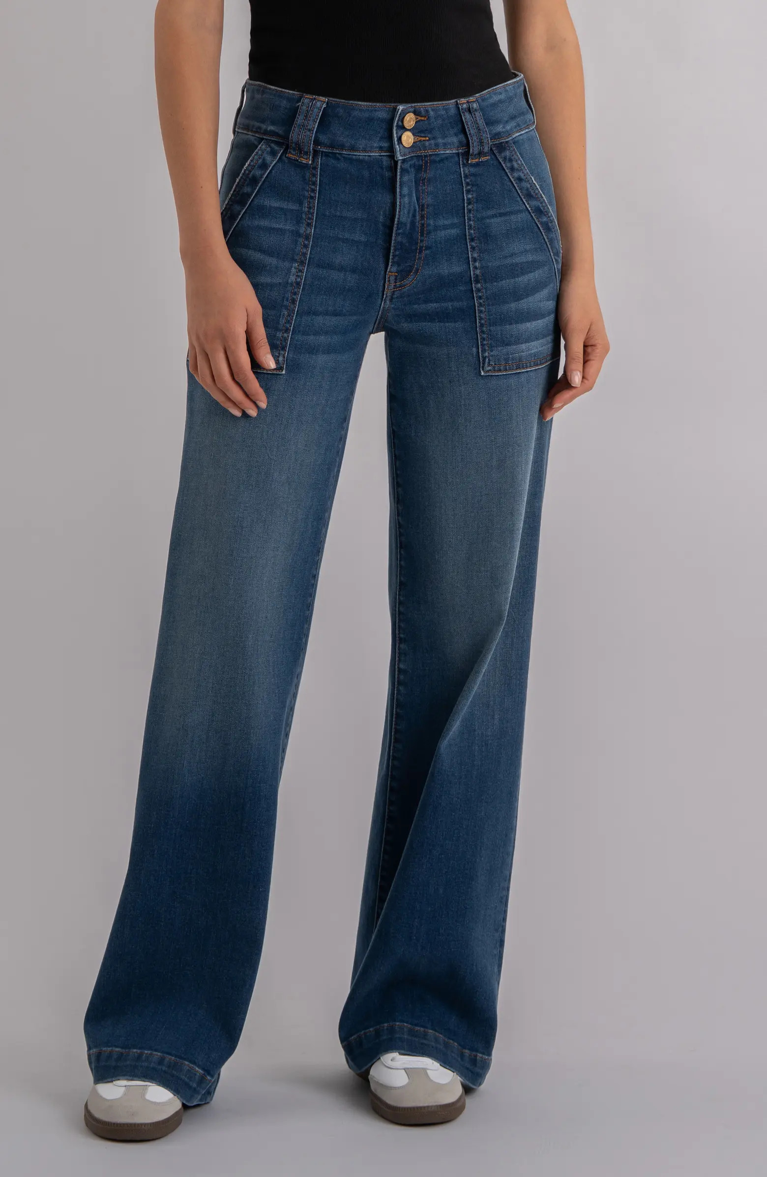 Jodi High Waist Wide Leg Utility Jeans | Nordstrom