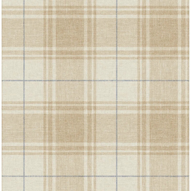 Lorena Plaid Wallpaper | Wayfair North America