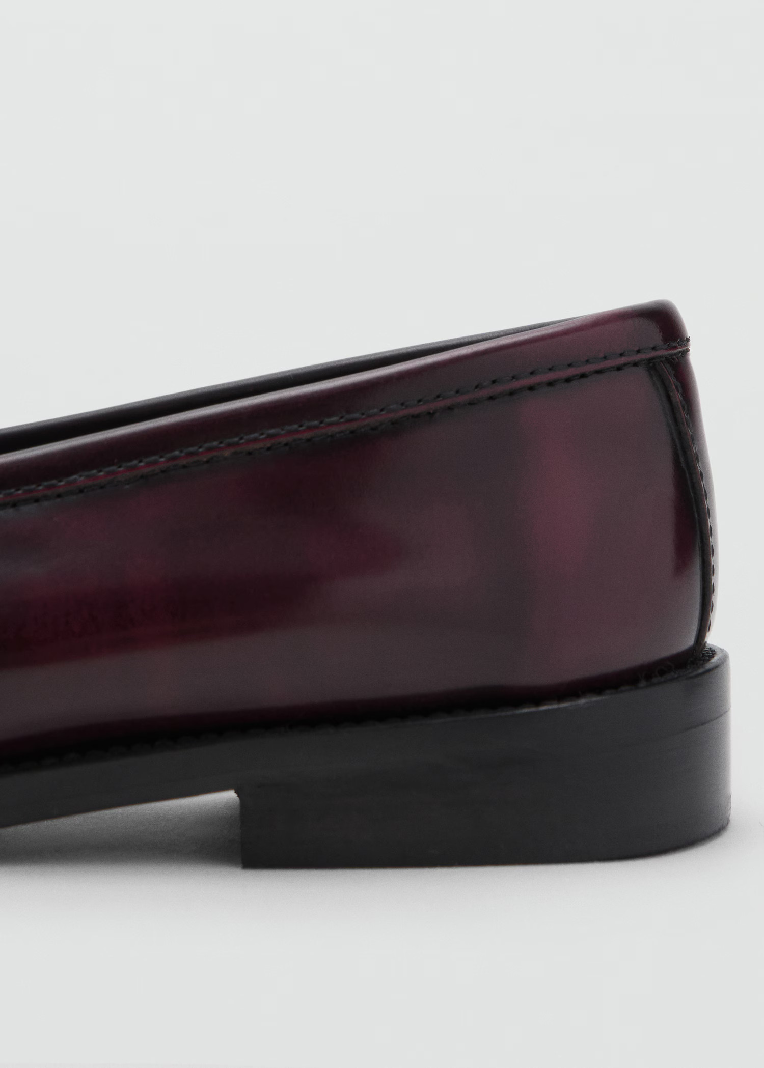 Gathered leather moccasin | MANGO (UK)