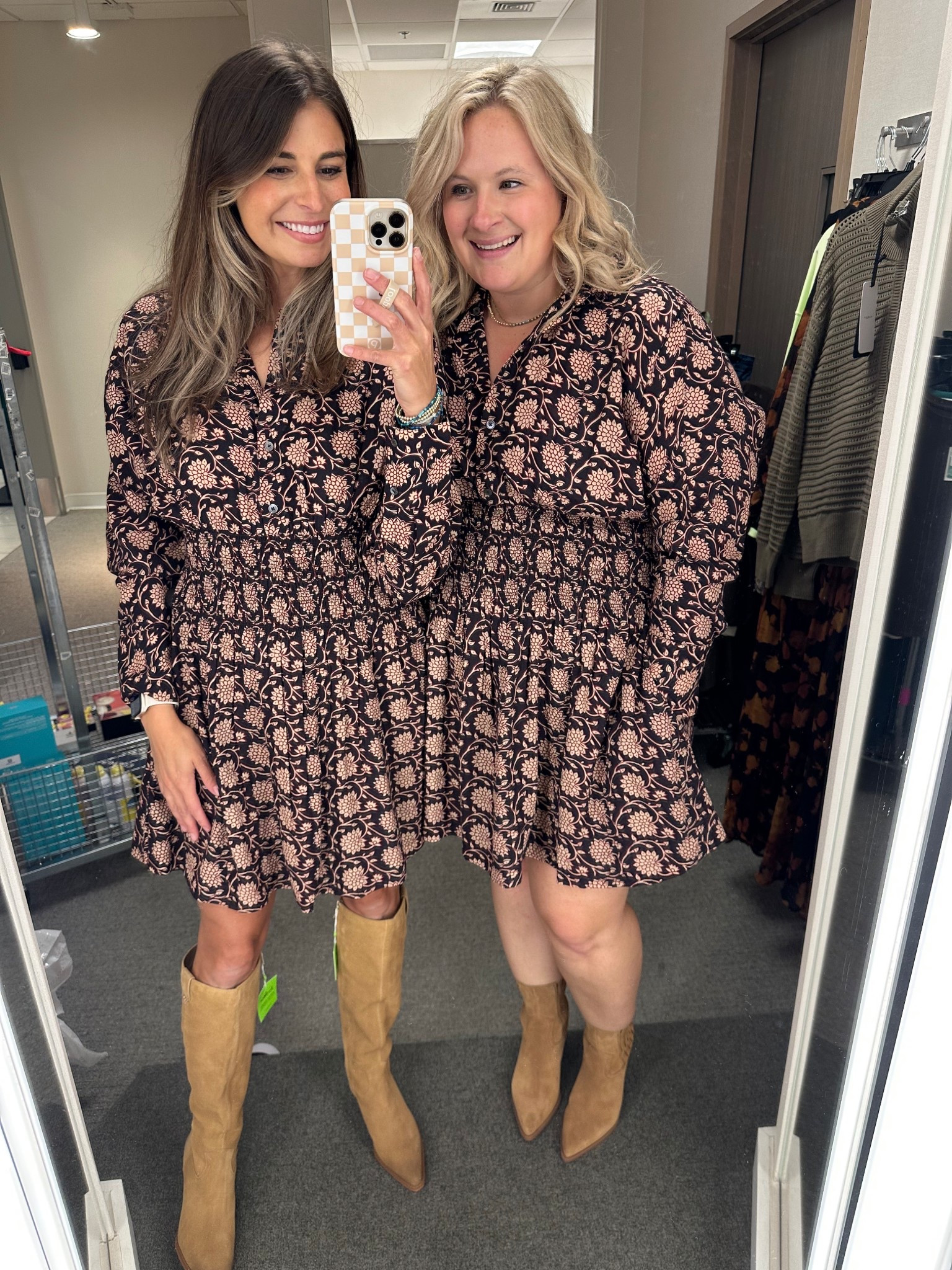 Another Nsale dress we love and both agree is so flattering!
Me- small
Jamie - xl 