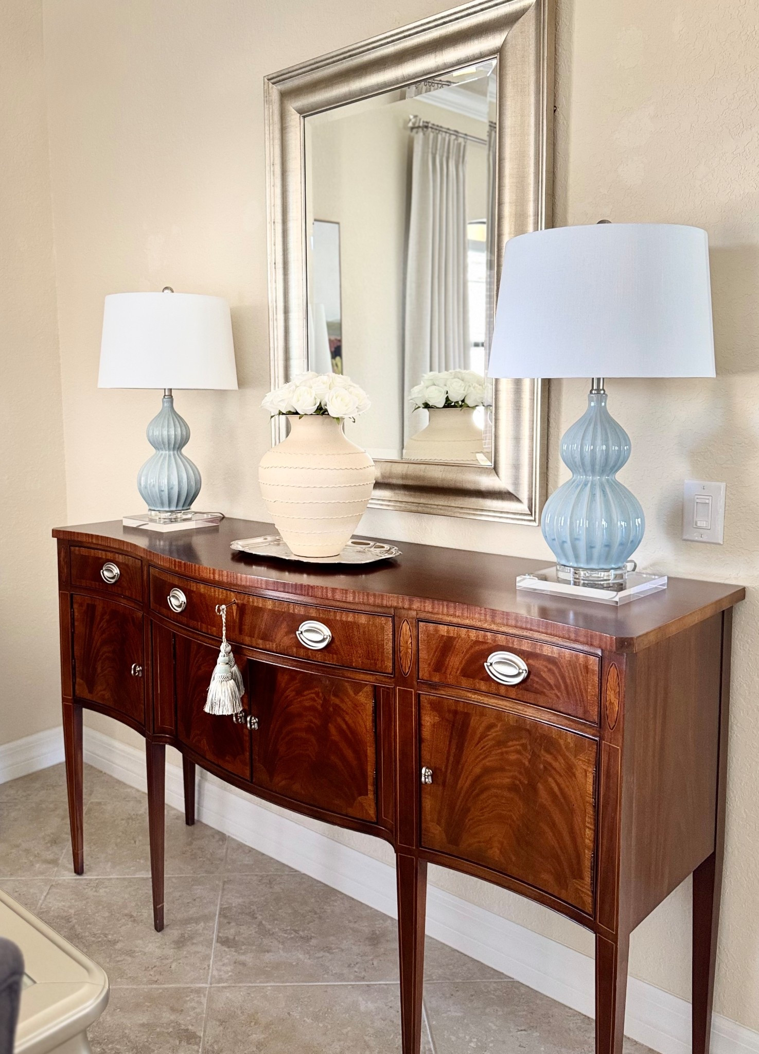 Sideboard styling with beautiful & stylish accessories!🩵🤍

Summer Home Decor | Dining Room Decor | Warm Neutral Decor | Transitional Decor | Traditional Decor | Classic Blues | Modern Coastal Decor | Brown & Blue Decor | Classic Decor | Timeless Decor | Acrylic Risers

#LTKHome #LTKSeasonal