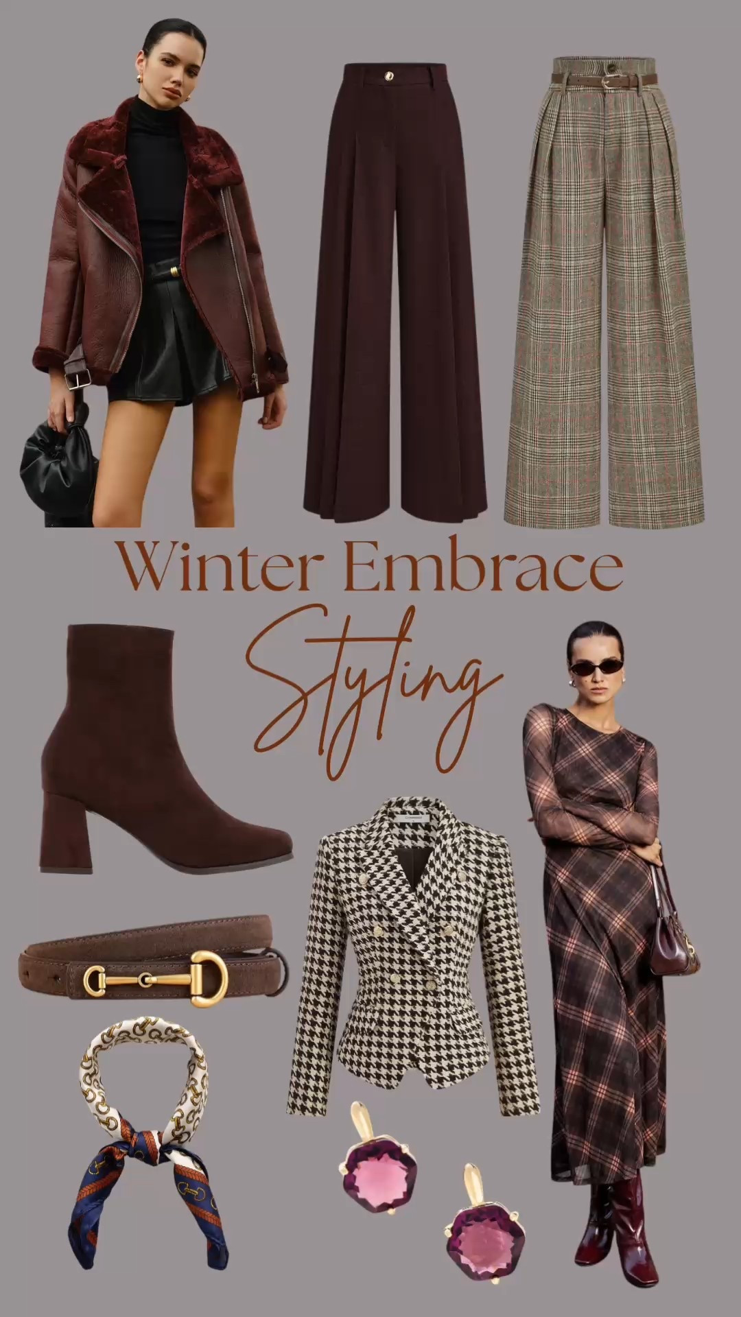 Embrace winter with Burgandy and Houndstooth. Perfect for the holidays season.

#LTKholiday #LTKstyletip #LTKwinter