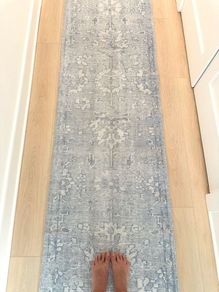 Our new vintage runner rug for the hallway! Love the baby blue! Could be used for a foyer or kitchen too. 

#LTKSeasonal #LTKstyletip #LTKhome