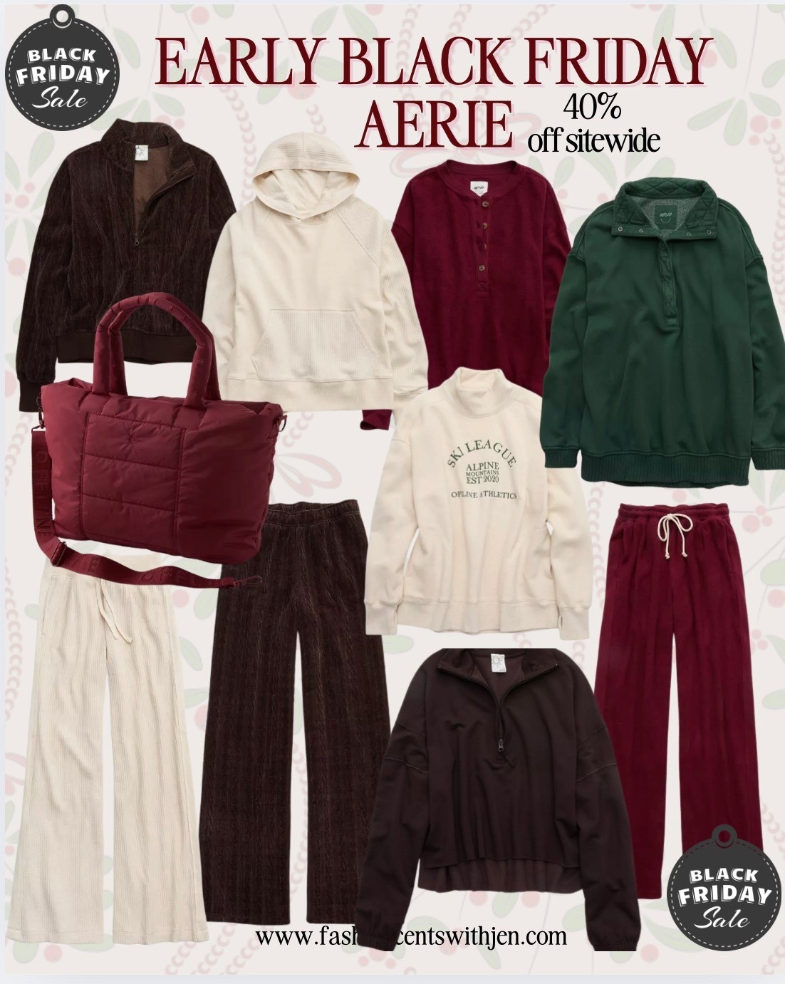 Aerie Black Friday sales! 40% off everything! 

#LTKHoliday #LTKCyberWeek #LTKGiftGuide