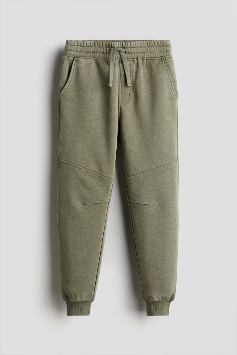 Washed Sweatpant Joggers - Khaki green - Kids | H&M US | H&M (US + CA)