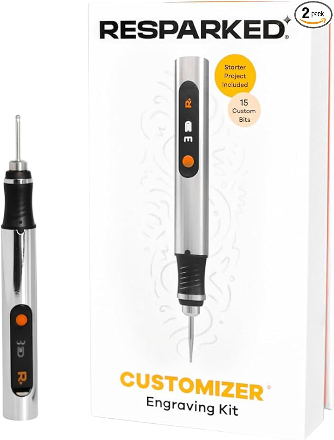 Customizer™ Special Edition Engraving Kit – DIY Starter Set with Engraving Pen, Bits & Materi... | Amazon (US)