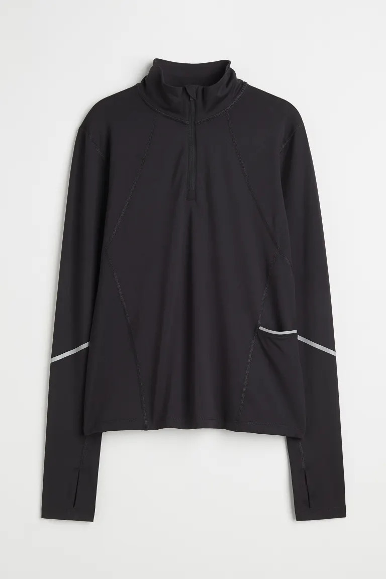 DryMove™ Zip-top sports top | H&M (UK, MY, IN, SG, PH, TW, HK)