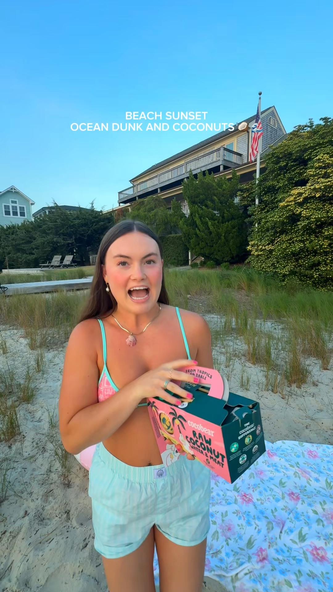 beach sunset + float in the tube 🌅 