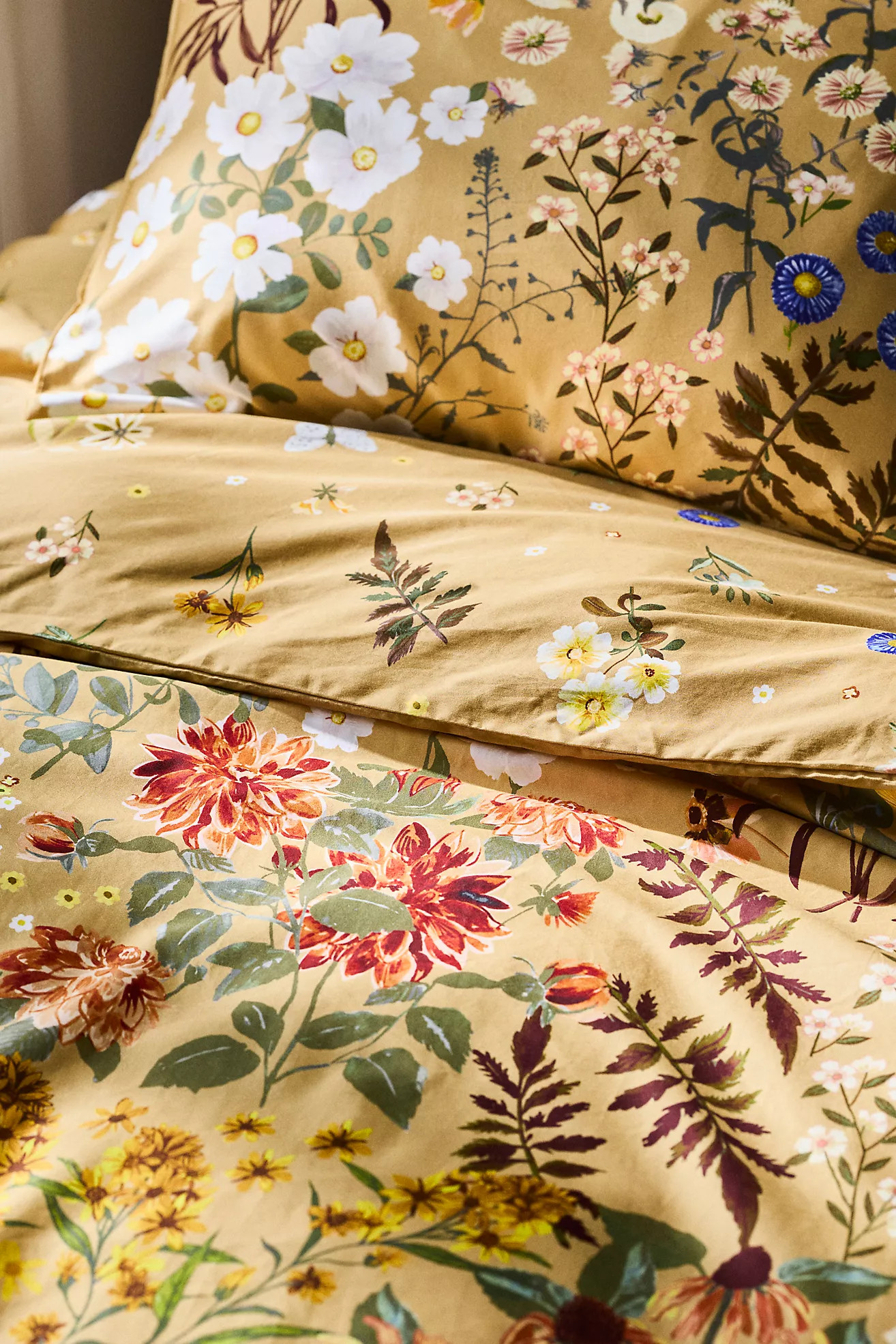 Organic Cotton Sateen Printed Duvet Cover by Maeve