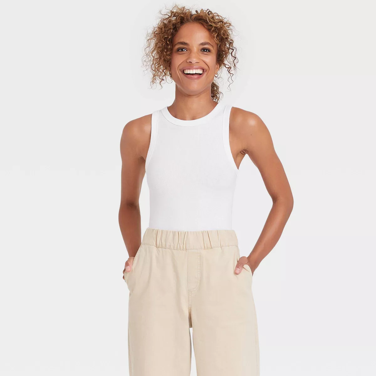 Women's Ribbed Tank Bodysuit - A New Day™ | Target