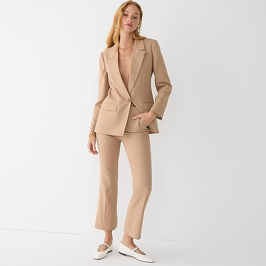 Willa cropped flare pant in Italian city wool | J. Crew US