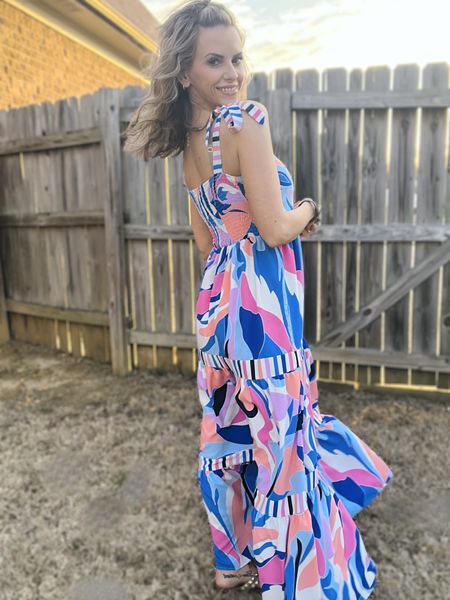Easter dress idea. Bright and vibrant maxi dress for spring from Amazon 

#LTKstyletip #LTKSeasonal #LTKSpringSale