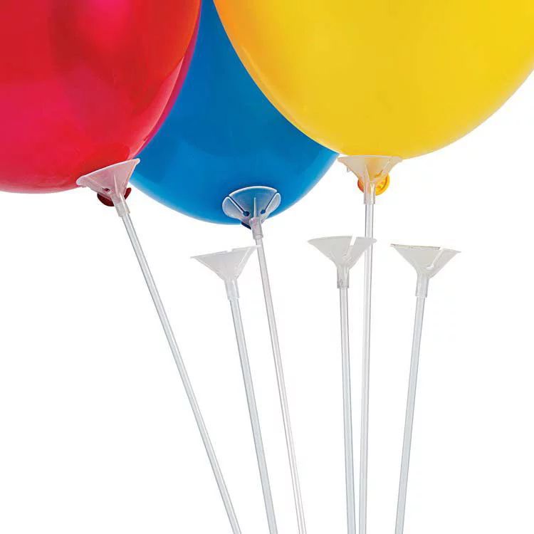 Clear Balloon Sticks With Cup - Party Decor - 144 Pieces | Walmart (US)