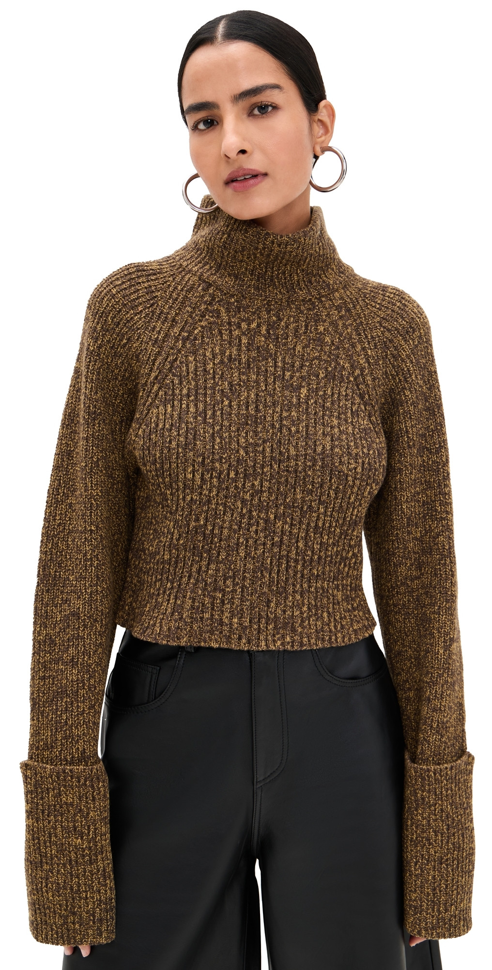 IRO Elba Sweater Brown/Yellow S | Shopbop
