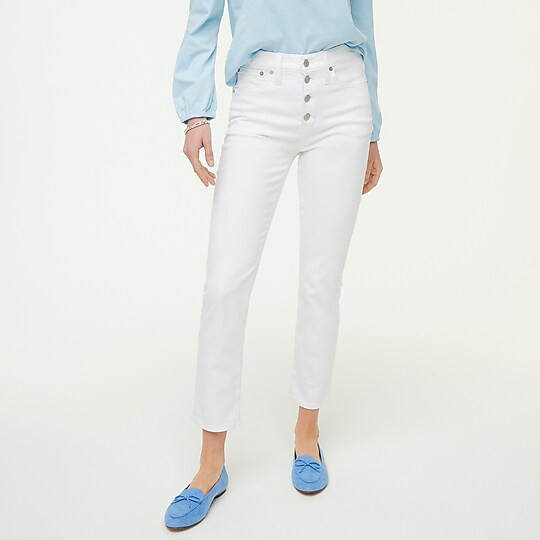 Essential straight white jean in all-day stretch | J.Crew Factory