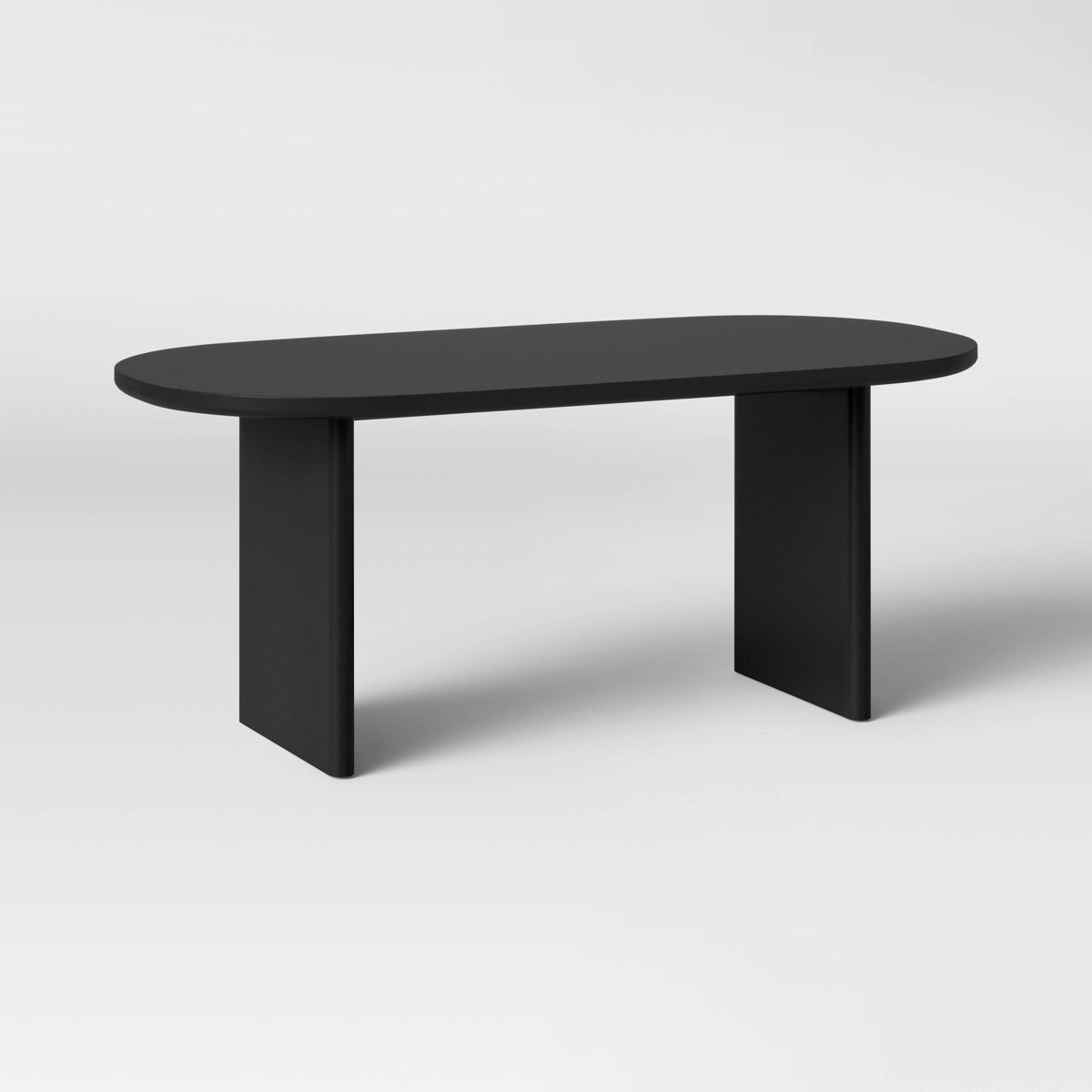 Catlett Oval Modern Wood Dining Table Black - Threshold™ | Target