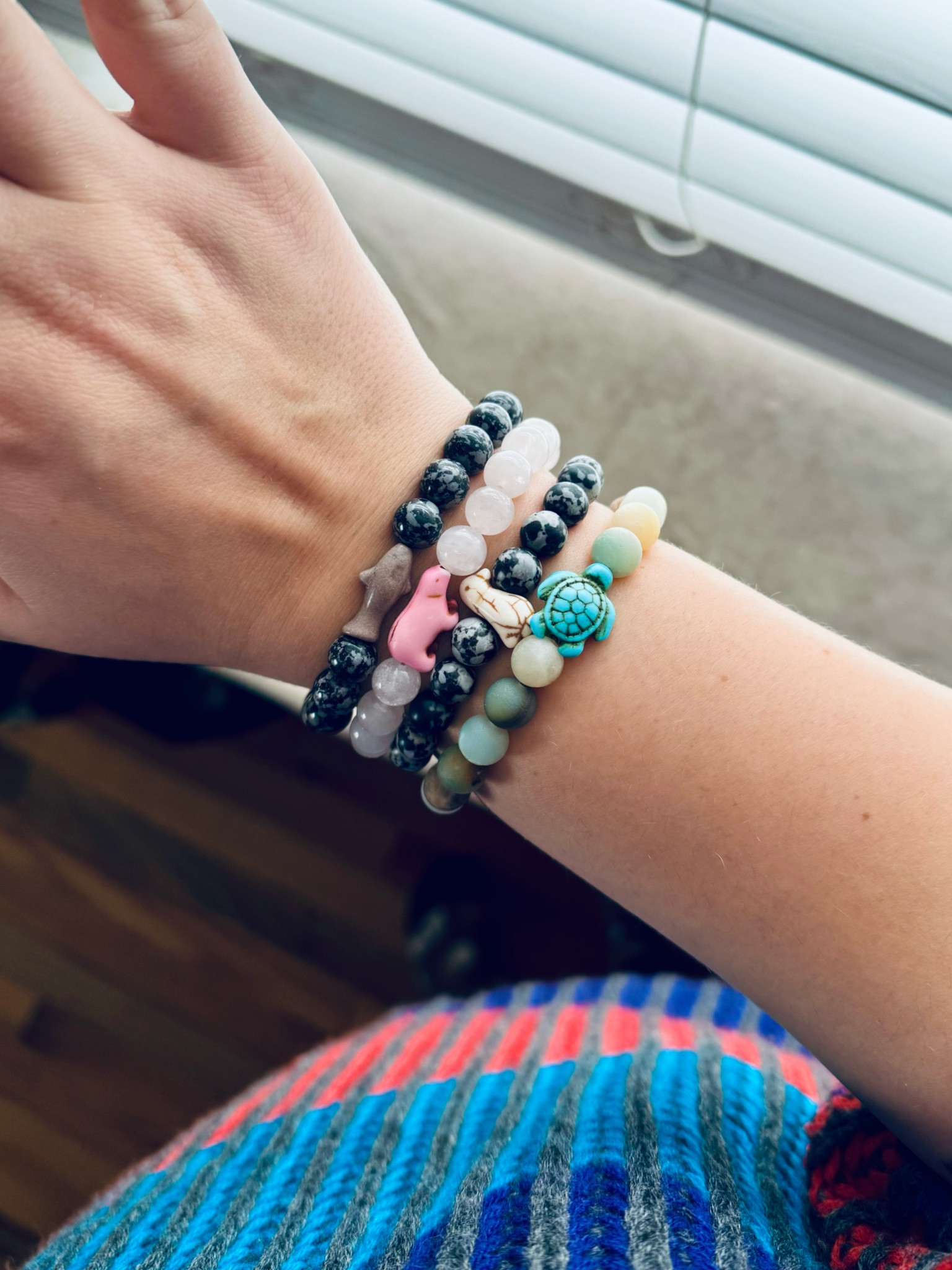 MY NEW OBSESSION 🦈🐻‍❄️🐧🐢 I have always loved the look of stone bead bracelets but when I learned that each Fahlo bracelet came with an ANIMAL TO TRACK- that was it for me. I check on what my animals are up to daily in their travels and get updates once or twice a week. It’s honestly so thrilling to see that my penguin waddled his way around the coast of Florida. I’m over here like “go little rockstar!” 🥹🩵 

#LTKGiftGuide #LTKfindsunder50 #LTKstyletip