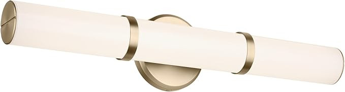 Kichler Rosh 24.25" LED Medium Bath Bar with White Glass in Champagne Bronze, Modern Minimalist, ... | Amazon (US)