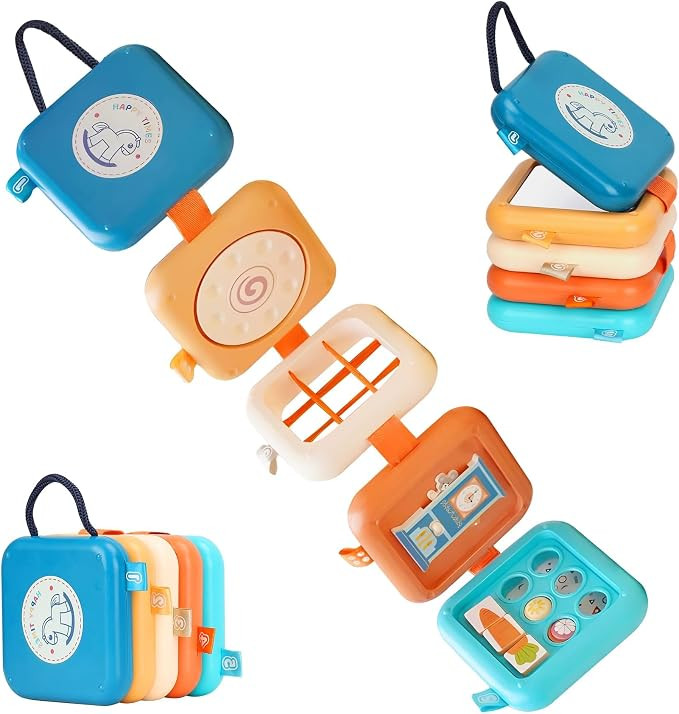 Busy Board for 1 Year Old, Travel Toys for Toddler 1-3, Montessori Busy Board Busy Cube, Toys Gif... | Amazon (US)