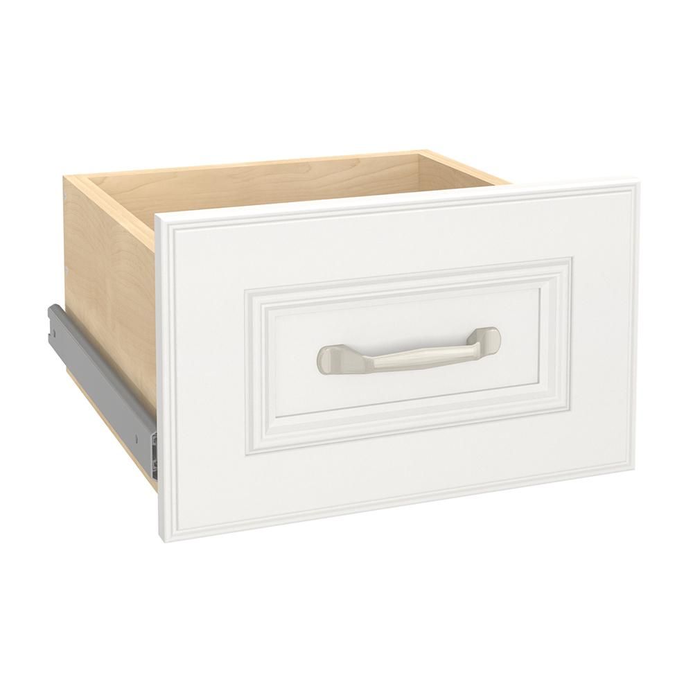 ClosetMaid Impressions 13 in. W x 9 in. H White Wood Drawer Kit for 16 in. W Impressions Tower-14... | The Home Depot
