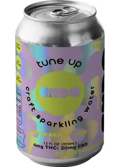 Tune UP THC 4mg Raspberry Lime Sparkling Water | THC Beverages by Endo | 12oz | USA | Total Wine
