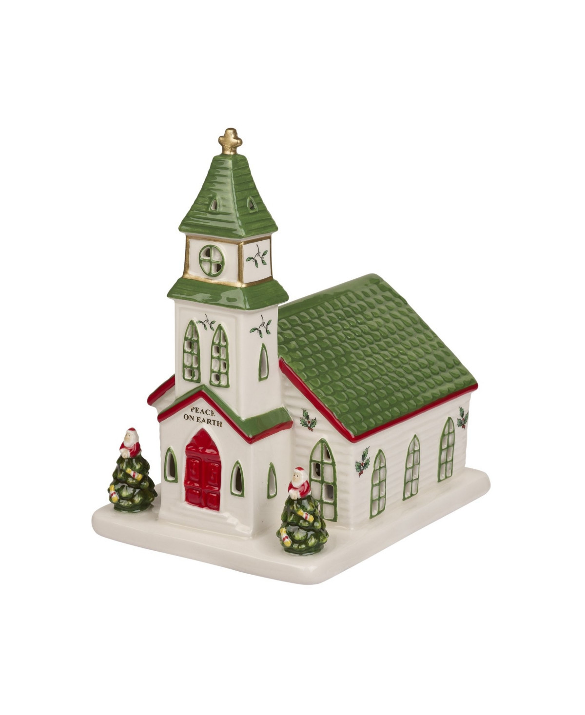Spode Christmas Tree Figural Light Up Church - White Multi | Macy's