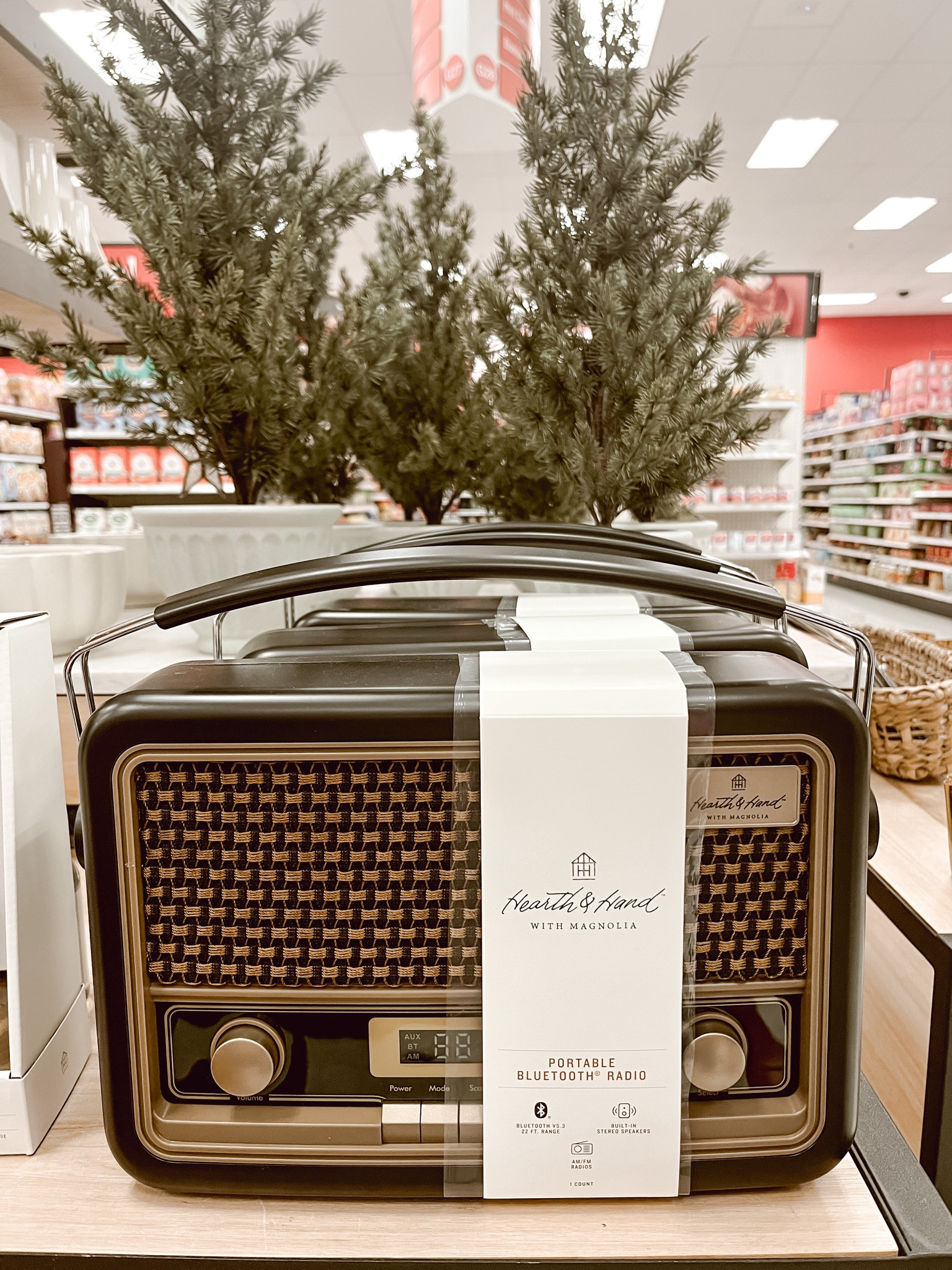 Christas Gift Idea: I ran into this vintage-style Bluetooth Radio at Target and was instantly drawn to it. It is so lovely with its vintage design but has modern functionality as well including Bluetooth. This portable speaker also has AM/FM Radio and a micro USB and 3.5mm jack. 

#LTKHoliday #LTKGiftGuide #LTKHome
