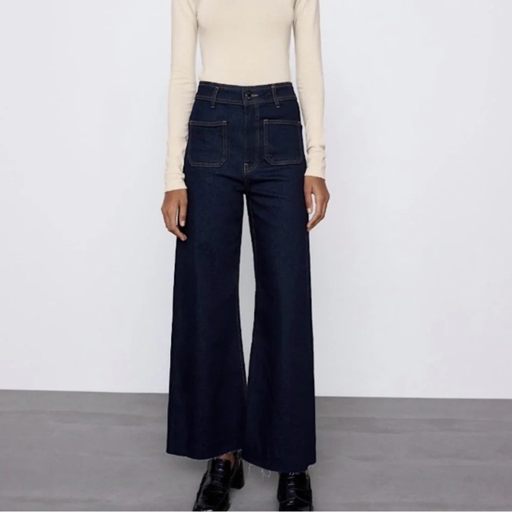 Zara ZW Marine High Rise Straight Pocket Jeans | Size 2 | Poshmark