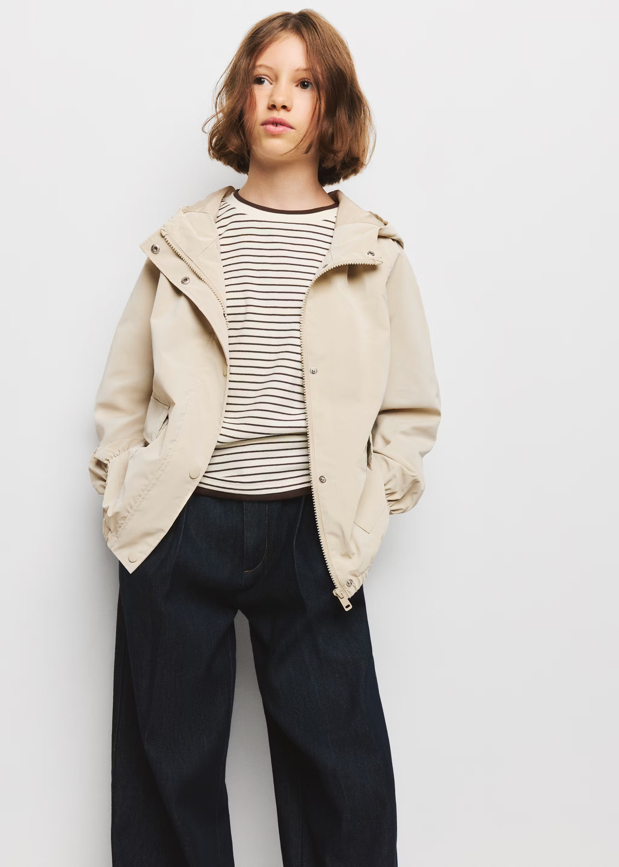 Rubberised jacket with hood | Mango (US/MX/AU)
