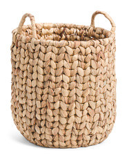 Large Round Woven Basket With Handles | TJ Maxx