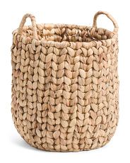Large Round Woven Basket With Handles | TJ Maxx