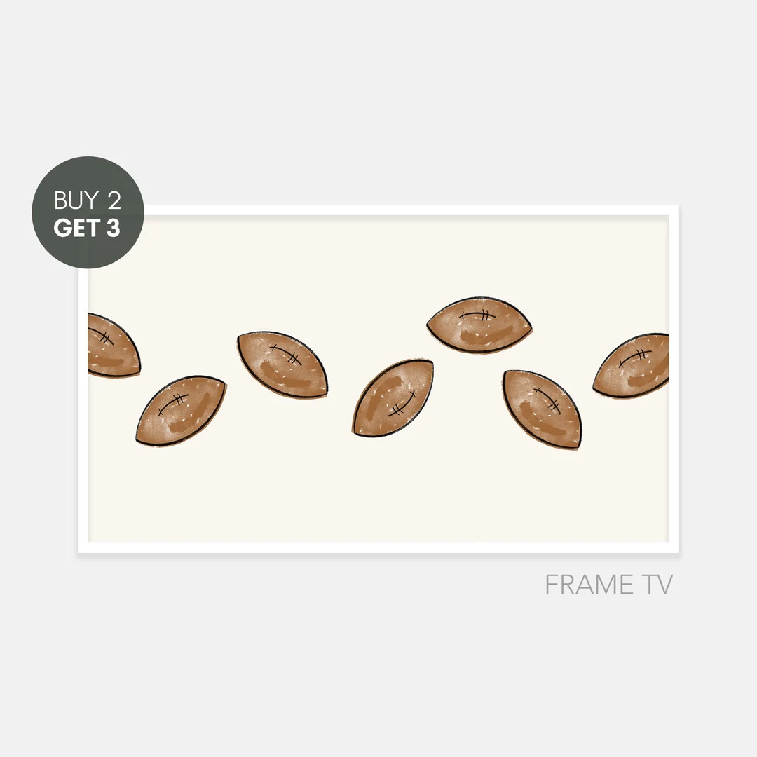 Samsung Frame TV Art, Modern Super Bowl Sunday Simple, Frame TV Art, Samsung Art TV, Instant Down... | Etsy (US)