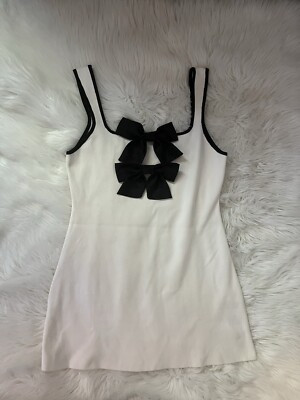 H&M Mini Dress With Bows 1263684  | eBay | eBay US