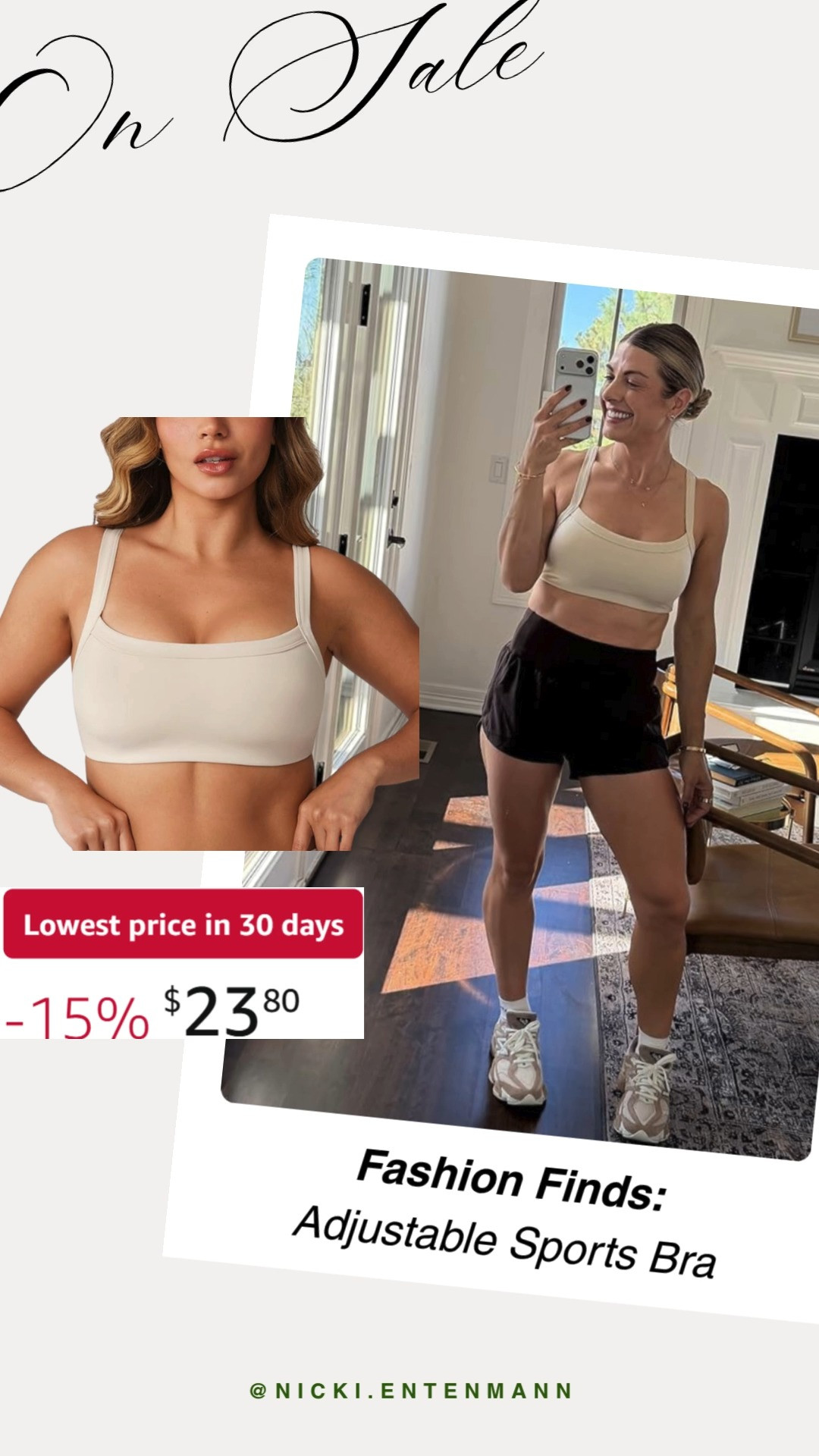 Adjustable sports bra designed for comfort and support with a fit that moves with you. Sleek style, breathable fabric, and straps that adapt to your day. 💪✨🌸  

#sportsbra #activewear #fitnessstyle #workoutgear #fashionfinds #style #trend #womenswear #ootd #athleisure #sportychic 

 #LTKootd #LTKActive #LTKSaleAlert