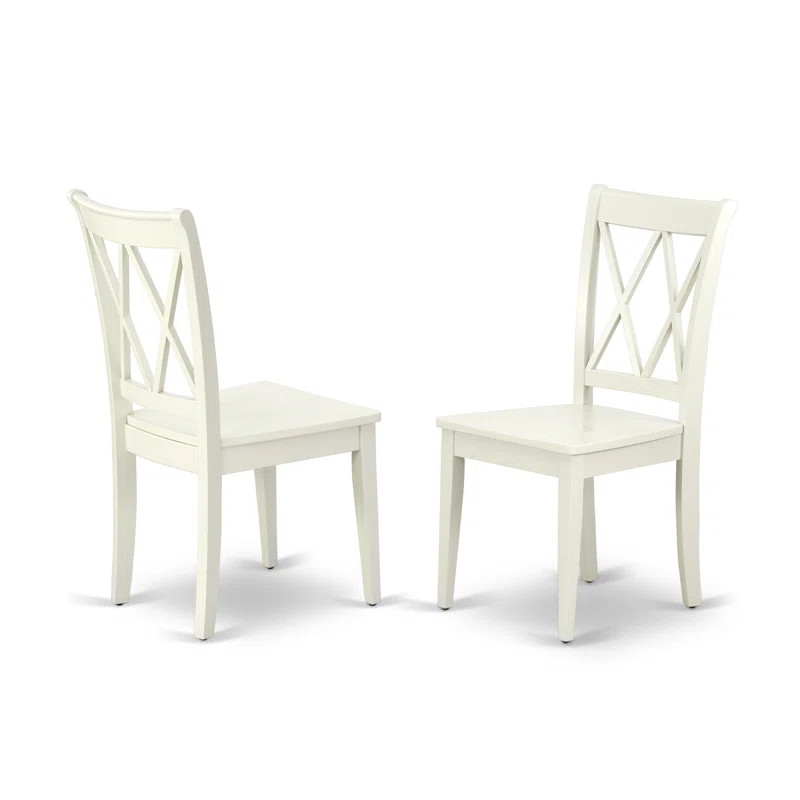 Farris Solid Wood Double X-Back Side Chair (Set of 2) | Wayfair North America