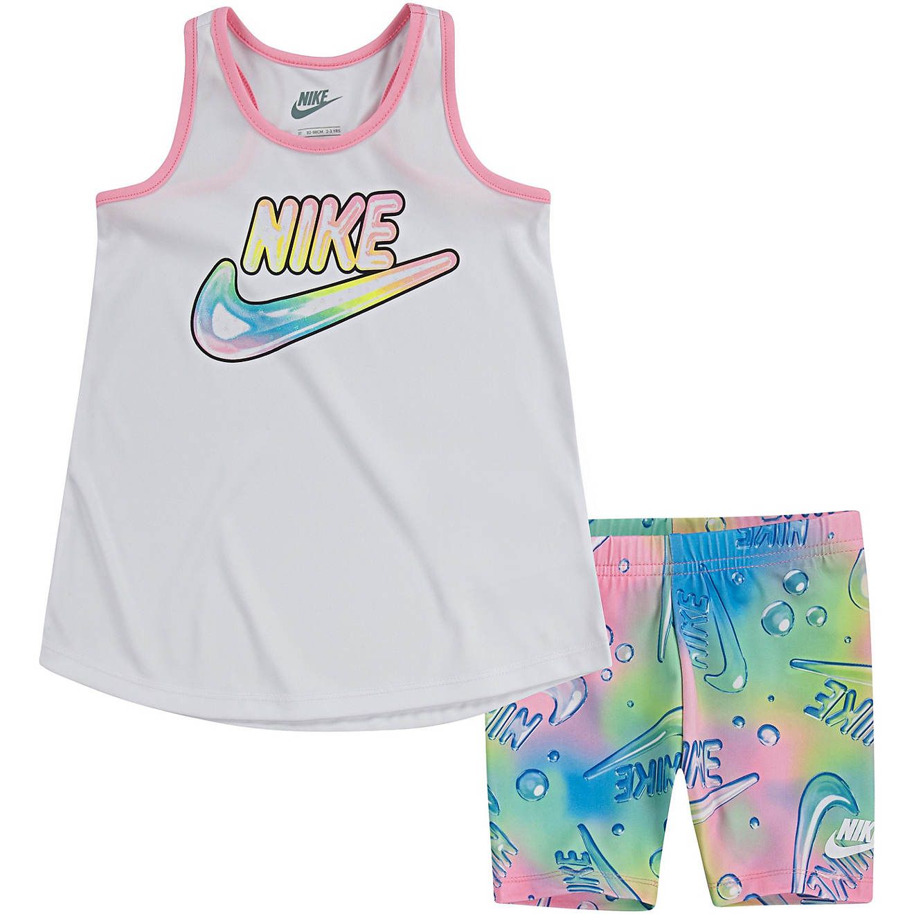Nike Toddler Girls' Bubble Tank Top and Biker Shorts Set | Academy Sports + Outdoor Affiliate