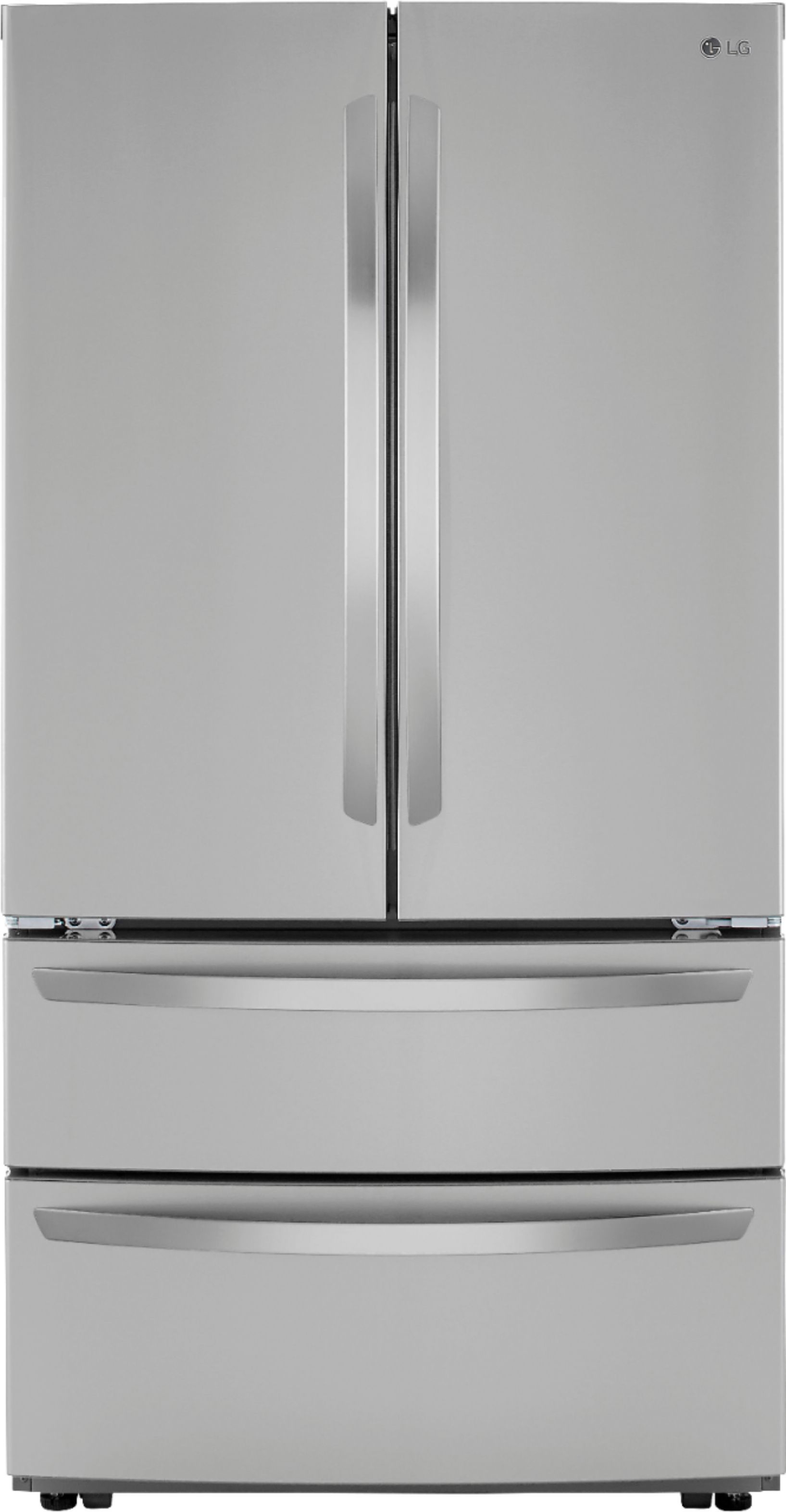 LG 22.7 Cu. Ft. 4-Door French Door Counter-Depth Refrigerator with Double Freezer and Internal Wa... | Best Buy U.S.