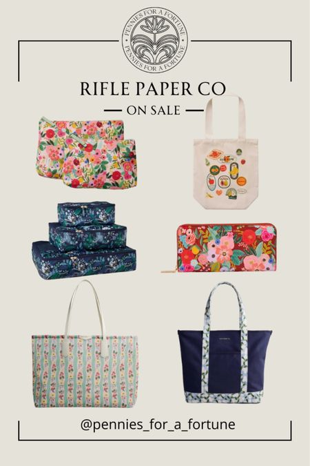 Rifle Paper Co is having a sale! Here are some bags that I found, use the code BLOOM25 for 25% off! 

#LTKStyleTip #LTKFindsUnder100 #LTKSaleAlert