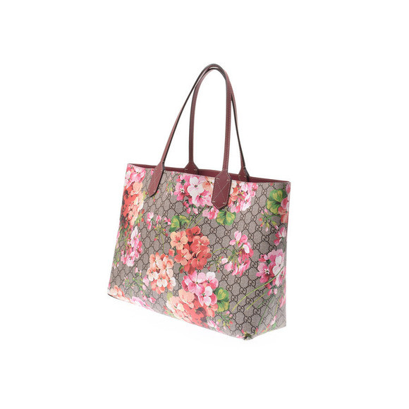 Gucci Blooms Bag Pink Supreme Tote Leather GG Beige Tan | Poshmark