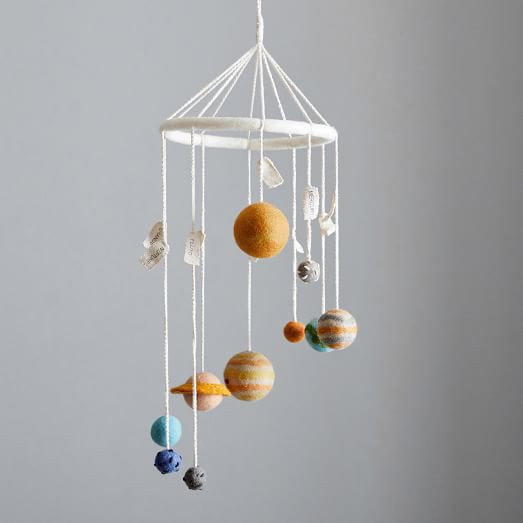 Wool Planet Ceiling Mobile | West Elm (US)