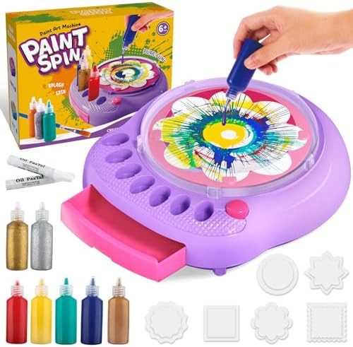 Arts and Crafts for Kids Ages 4-8,Paint Spin Art Machine Kit,Art Craft Set for 6-9 Year Old,Cool ... | Amazon (US)